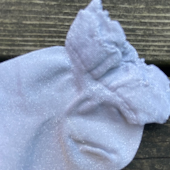 Bleuforet Women's Ruffle Glitter Ankle Socks - Picture 5 of 5